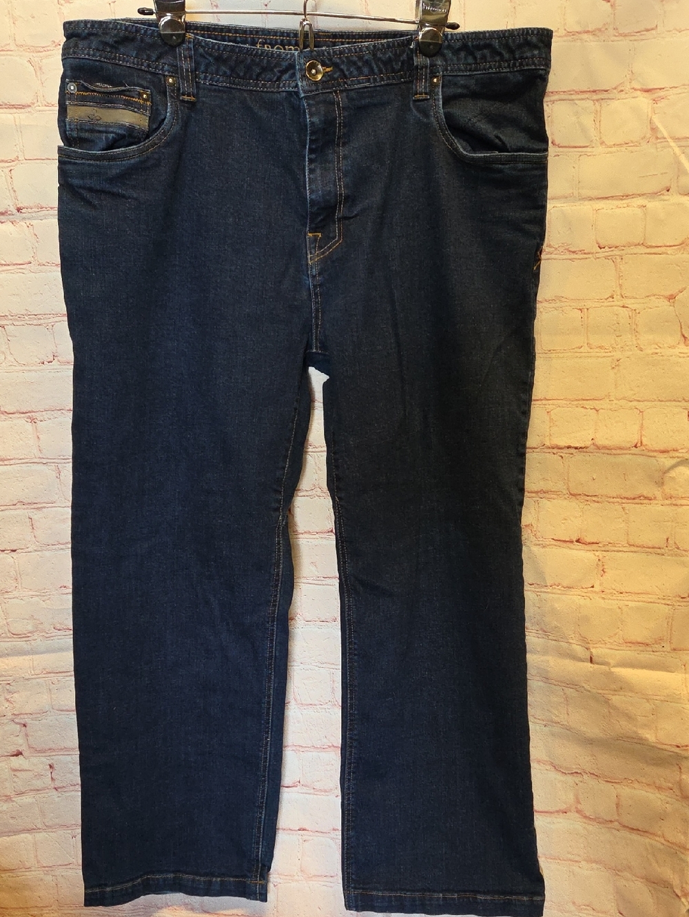 Classic Men's Dark Blue Jeans